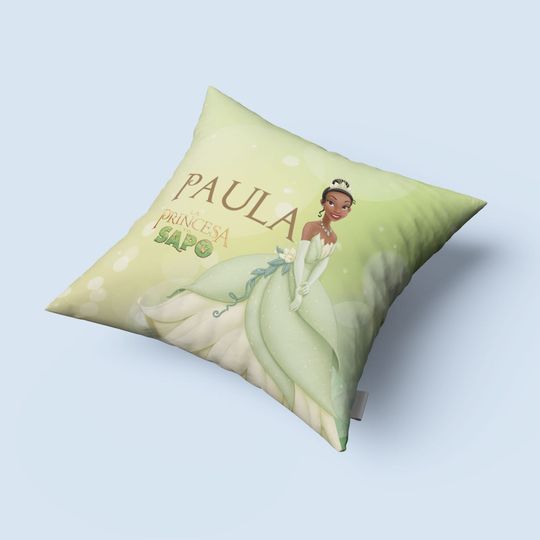 Tiana Luxury Pillow, Disney Throw Pillow, Cartoon Throw Pillow