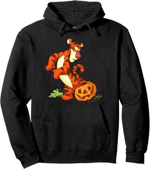 Disney Halloween Accidents Happen Tigger Pullover Hoodie Unisex Hoodies, Disney pullover gift, Disney Family Lover Hoodie