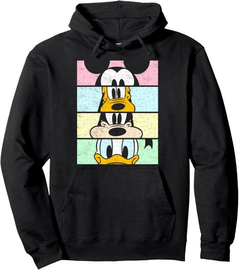 Disney Mickey And Friends Group Comic Panels Pullover Hoodie Unisex Hoodies, Disney pullover gift, Disney Family Lover Hoodie