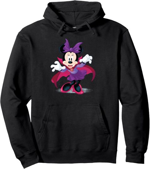 Disney Halloween Minnie Mouse Vampire Pullover Hoodie Unisex Hoodies, Disney pullover gift, Disney Family Lover Hoodie