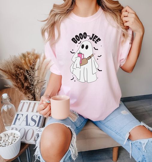 Cute Boo Jee Shirt, Halloween Ghost Shirt, Boo Shirt, Spooky Ghost Shirt, Spooky Season Ghost Shirt, Spooky Vibes Shirt