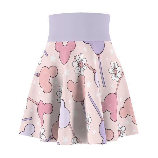 Disney Valentine's Day Skirt, Disney Skirt, Mickey Lollipop Skirt, Disney Bounding Skirt