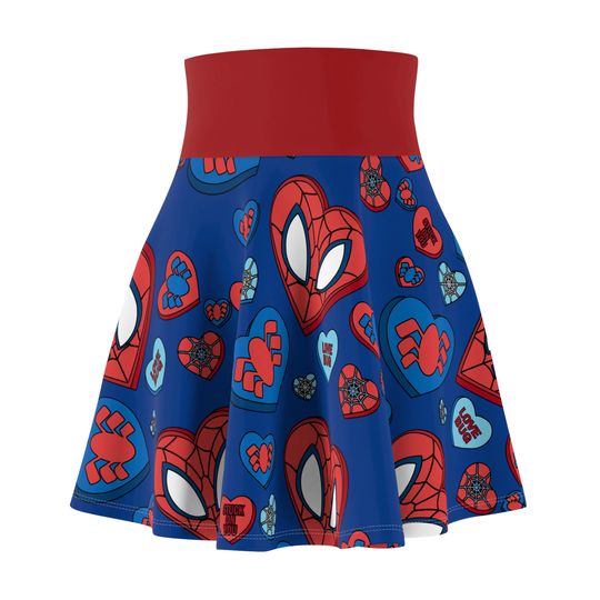 Spiderman Valentine's Day Skirt, Spiderman Skirt, Spiderman Bounding Valentine's Skirt