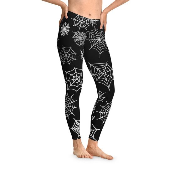 Halloween Leggings - Fun Halloween Leggings, Spider web leggings, Fun Halloween clothing