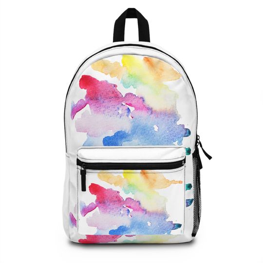 Back to School Backpack Watercolors
