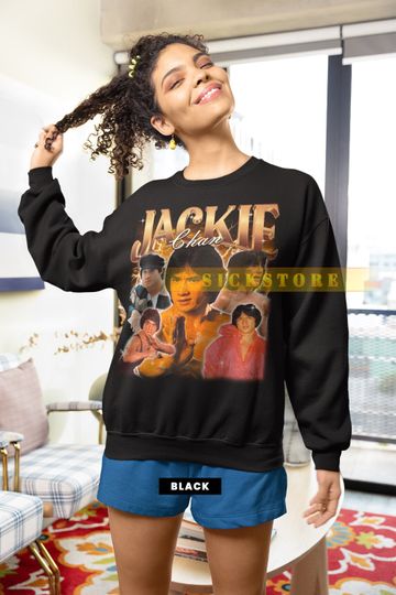JACKIE CHAN Vintage Sweatshirt, Jackie Chan Homage Sweater, Jackie Chan Fan, Jackie Chan Retro 90s Sweater, Actor Jackie Chan Merch Gift
