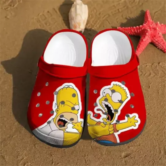 Funny The Simpsons Clogs, Funny Footware, Gift for Fans, Funny Gift Ideas, Movie Merch, Movie Inspired Accessories