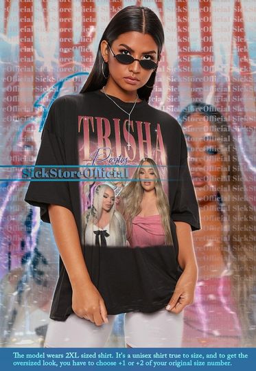 TRISHA PAYTAS Vintage Shirt, Trisha Paytas Homage Tshirt, Trisha Paytas Fan Tees, Trisha Paytas Retro 90s Cotton Short Sleeve, Trisha Paytas Gift