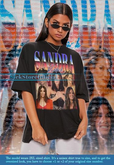 SANDRA BULLOCK Vintage Shirt, Sandra Bullock Homage Tshirt, Sandra Bullock Fan Tees, Sandra Film Gift, Sandra Bullock Retro Cotton Short Sleeve