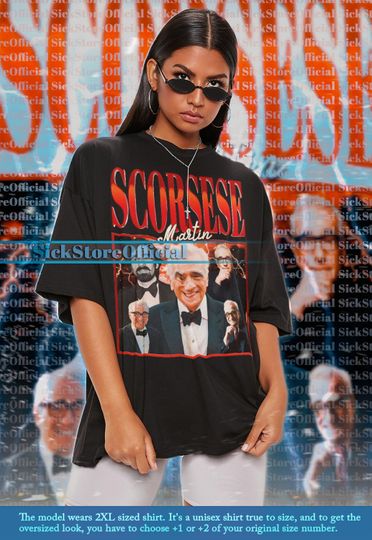 MARTIN SCORSESE Vintage Shirt, Martin Scorsese Homage Tshirt, Martin Scorsese Fan Tees, Martin Scorsese Retro 90s Cotton Short Sleeve Merch Gift