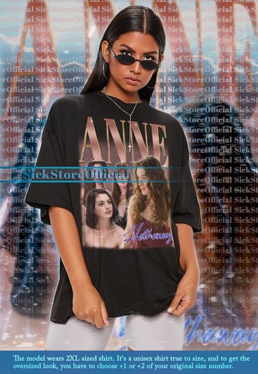 ANNE HATHAWAY Vintage Shirt, Anne Fan Homage Tshirt, Ready Or Not Tees, Famous Actress Jacqueline Gift,  Anne Hathaway Retro Clothing