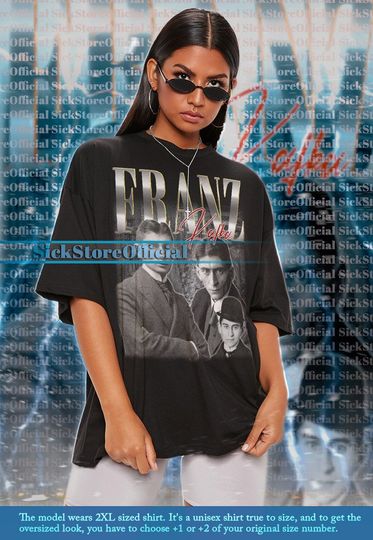 FRANZ KAFKA Vintage Shirt, Franz Kafka Homage Tshirt, Franz Kafka Fan Tees, Franz Kafka Retro 90s Cotton Short Sleeve, Franz Kafka Merch Gift