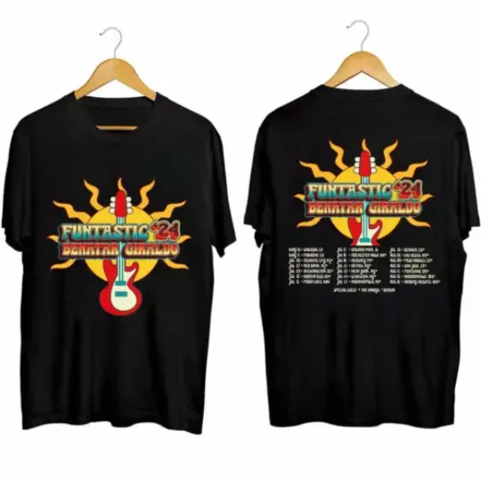 Pat Benatar & Neil Giraldo - Funtastic 2024 Double Sided Shirt, Casual Cotton Short Sleeved Shirt, Music Merch Shirt, Shirt for Fans, Music Gift Ideas