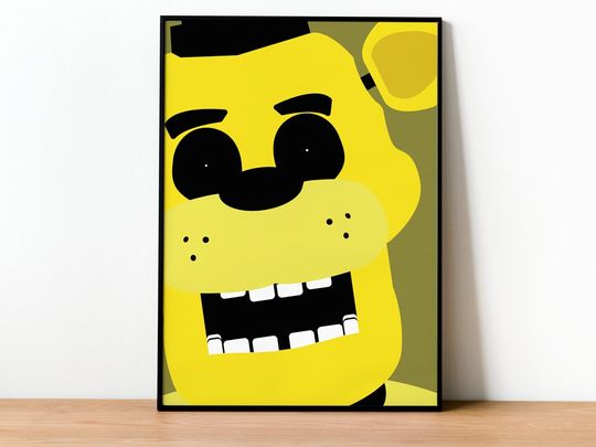 Golden Freddy - Five Nights at Freddy's (FNaF) Poster Print - Wall art, Video Game, Gift, For Him, For Her