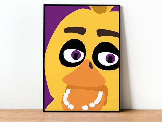 Chica - Five Nights at Freddy's (FNaF) Poster Print - Wall art, Video Game, Gift, For Him, For Her