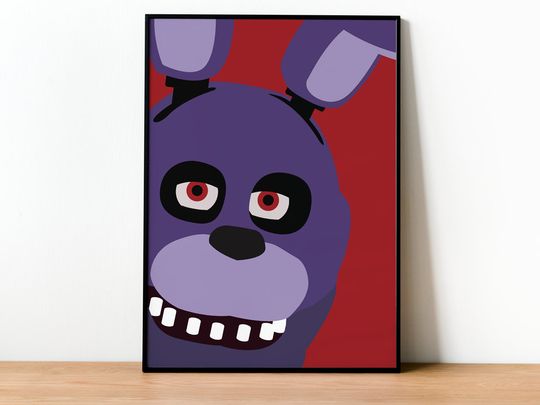 Bonnie - Five Nights at Freddy's (FNaF) Poster Print - Wall art, Video Game, Gift, For Him, For Her