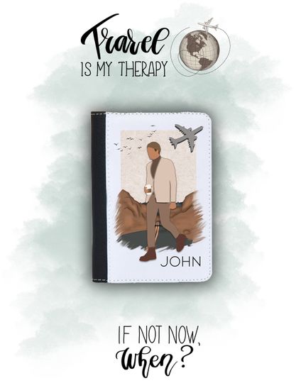 Gift for him, Passport Case, Personalized Passport cover, Passport holder, boyfriend Gift, Man passport cover, passport case for men