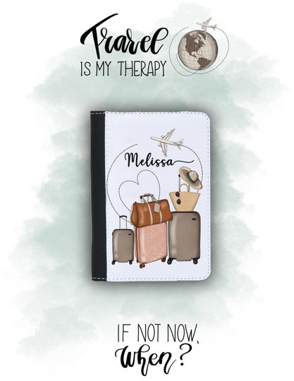 Passport Case, Personalized Passport cover, Passport holder, Bride Gift, Bridesmaid gift, Husband and Wife passport