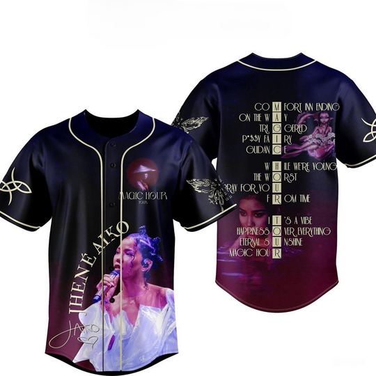 Magic Hour Tour Jhene Aiko Baseball Jersey | Music Tour Outfit | Summer Streetwear For Unisex