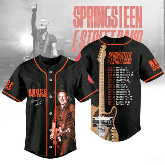 Bruce Springsteen And E Street Band Tour 2024 Personalized Baseball Jersey