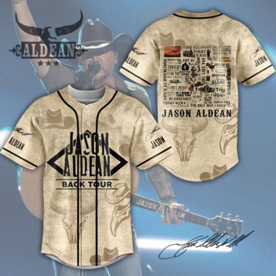 Jason Aldean Highway Desperado Tour Baseball Jersey