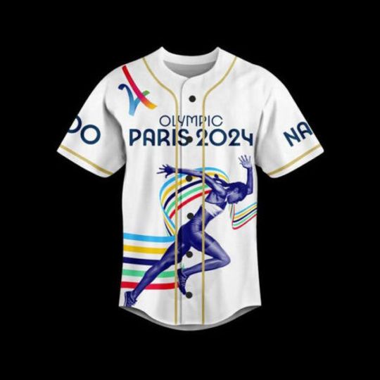 Olympic Paris 2024 Where Dreams Take Flight Personalized Baseball Jersey
