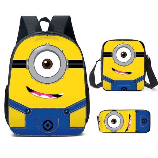 Minion Shool Backpack, Shoulder Bag, Minion Lover Gift, Back to School Gift
