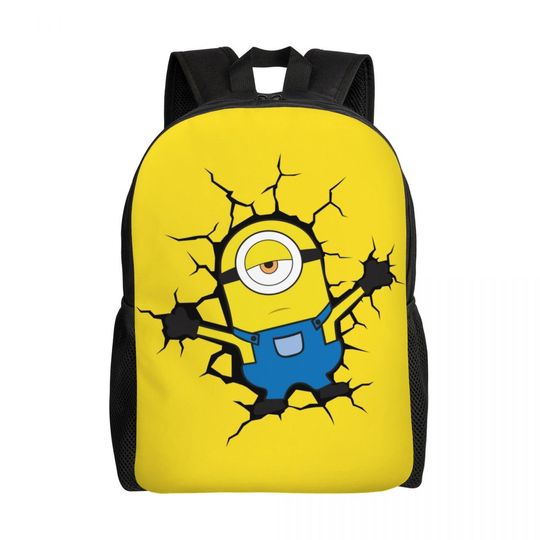 Minion Shool Backpack, Shoulder Bag, Minion Lover Gift, Back to School Gift