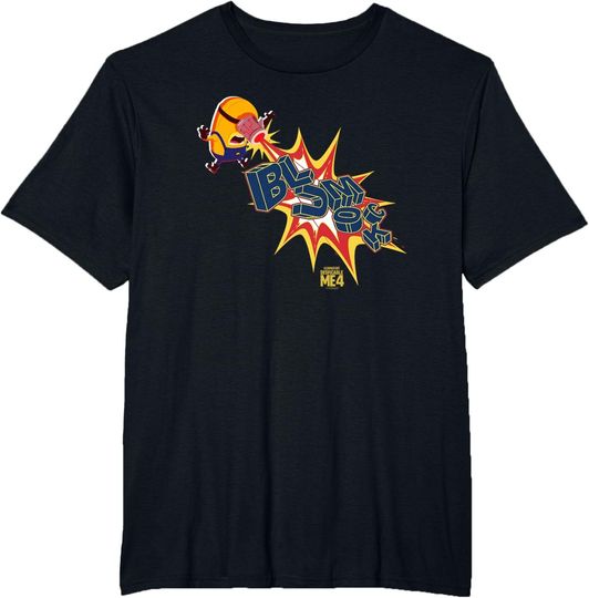 Despicable Me 4 Blumock Laser T-Shirt, Hot Movie Cotton Tee, Summer Short Sleeve