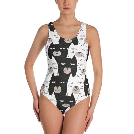 CAT Bikini, swimsuit, Bathing Suit - Women's, Youth, Kids, Children, Sun, Ocean, Vacation, Cruise, Cats, Pet, Kitty, Kitten, Meow, Paws