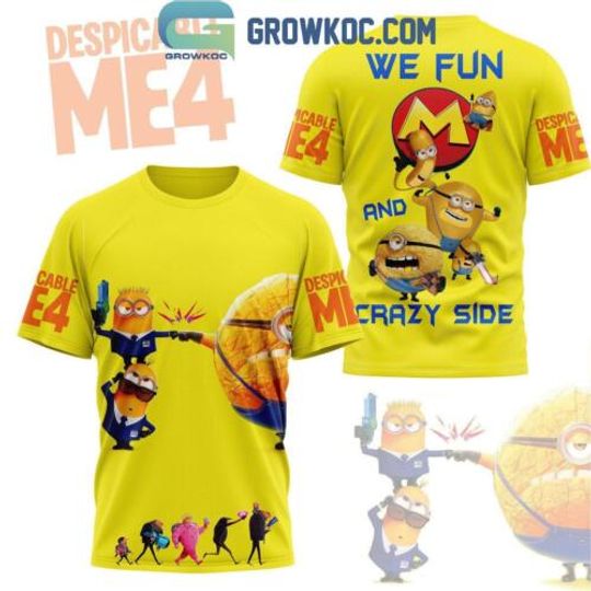 Despicable Me 4 We Fun And Crazy Side Fan 3DT-Shirt