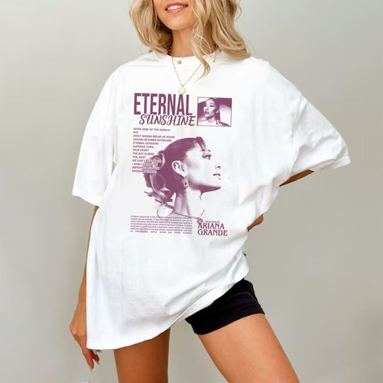Ariana Art Eternal Tshirt, Vintage 90 Cotton T-shirt, Retro Short Sleeve T-shirt