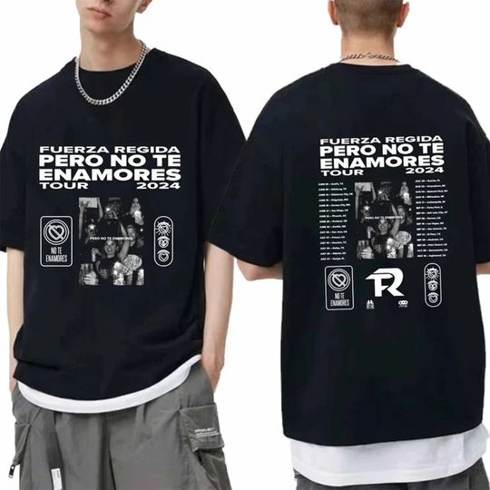 Fuerza Regida - Pero No Te Enamores Tour 2024 Shirt, Fuerza Regida Band Fan Shirt, Fuerza Regida 2024 Concert Shirt, Pero No Te Enamores Tee