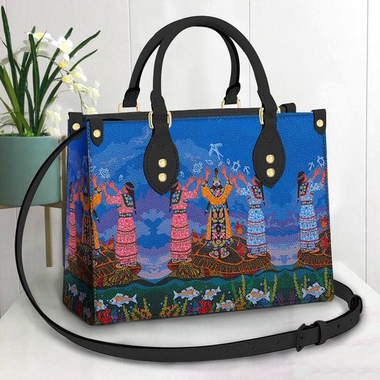 Native American Leather Bag, Crossbody Bag, Woman Shoulder Bag, Gift for girlfriend, Shopping Bag