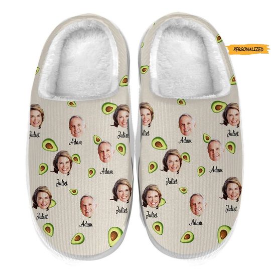 Custom Face Photo Personalized Slippers, Gift for Her, Him, Family Members, Friends, Custom Photo Slippers, Funny Slippers, Birthday Gift