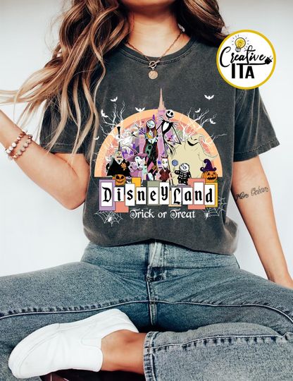 Vintage Disneyland Halloween Shirt, Retro The Nightmare Before Christmas Shirt, Oogie Boogie Halloween, Trick or Treat Halloween party