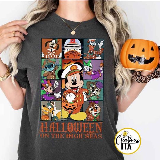 Mickey & friends Halloween on the high seas shirt, Disney cruise line Halloween 2024 Family Group costume shirts, In my Cruise era shirt