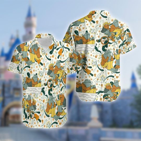 Frog and Toad Hawaiian Shirt, Frog Hawaii Shirt, Funny Sheep Summer Vacation Hawaii Shirt, Sheep Button Up Hawaiian Shirt