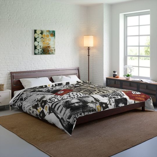 Daily Prophet Comforter / Harry Potter Inspired Blanket / Undesirable No 1 / Bedroom Decor / Home Decor / Hogwarts