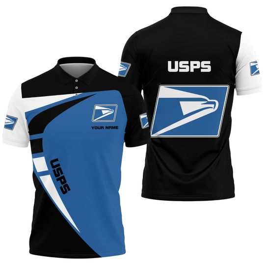 Discover Personalized Postal Service Polo Shirt, United SPS 3D Printed Polo Shirt