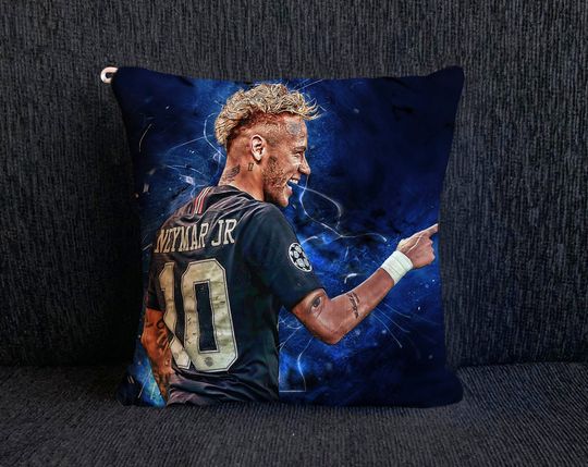 Neymar Mini Pillows - football Pillows - Cute Home Decoration, Football Lover Gift, Soccer