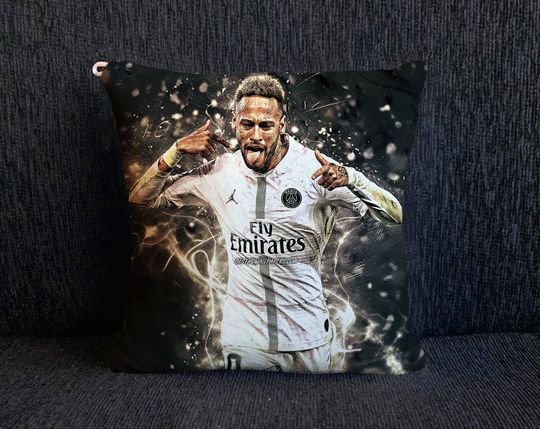 Neymar Mini Pillows - Brazilian Pillows - Cute Home Decoration, Football Lover Gift, Soccer Pillow