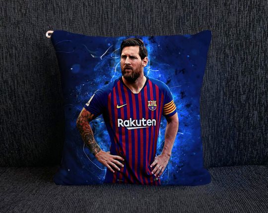Lionel Messi Mini Pillows - FC Barcelona Pillows - Cute Home Decoration, Football Lover Gift, Soccer Pillow
