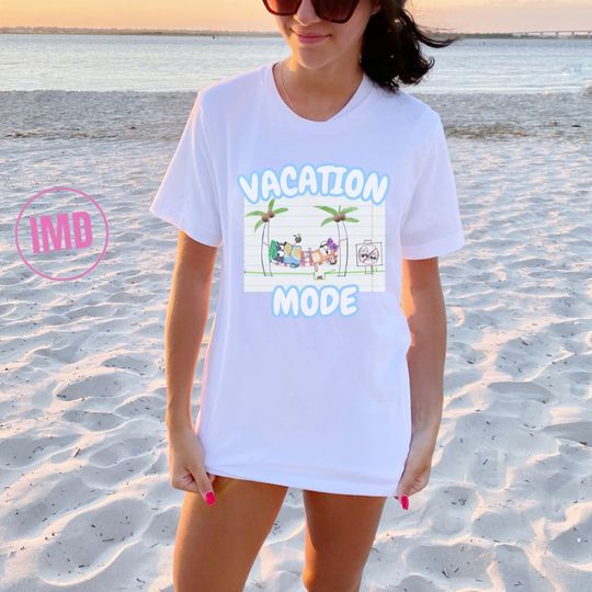 BlueyDad Vacation Cotton Shirt, BlueyDad for mom, BlueyDad dad, Disney trip 2024