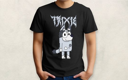 Aunt Trixie Metal Shirt, BlueyDad cotton tee, Graphic Tshirt for men, women, Unisex, Trending Gifts