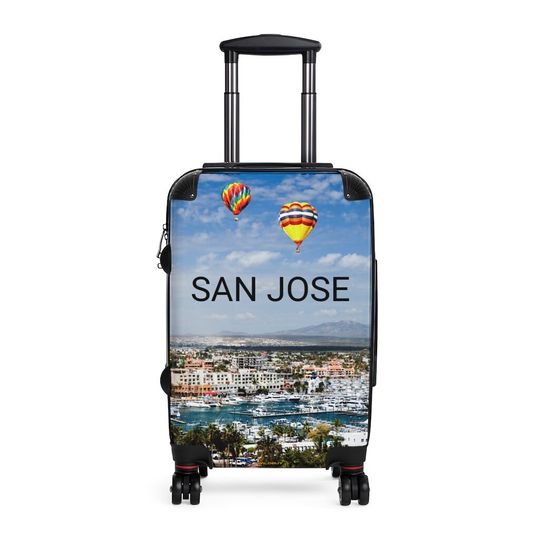 San Jose Suitcase, Free Shipping, Travel Bag, Overnight Bag, Cabin Overhead, Rolling Spinner, Luggage