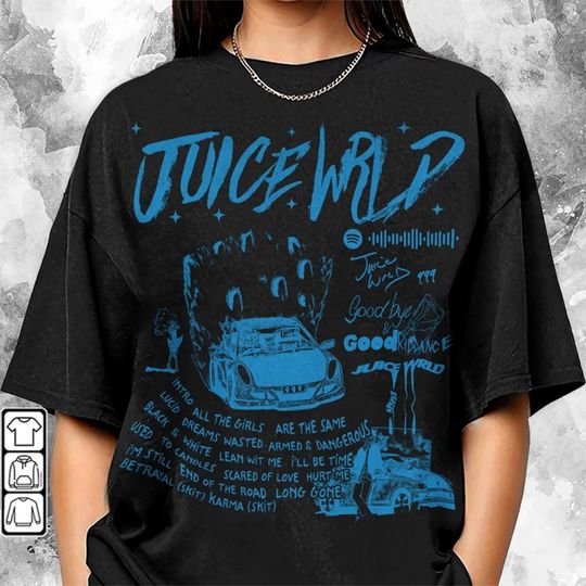 Juice Wrld Goodbye & Good Riddance Album 90s Rap Music Shirt, Bootleg Rapper Album Vintage Y2K Shirt, Unisex Shirt