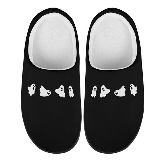 Halloween Ghost Slipper, Ghost Face Slippers, Halloween Horror Movie Lovers Gift, Cute Fall Slipper, Retro Halloween Slipper, Halloween Gift