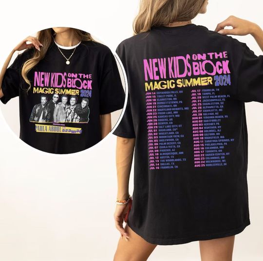 NKOT Block 2024 Concert Shirt, NK on The Block Shirt, Classic Rock Concert Tee, NKOT Block 2024 Concert Tour Shirt