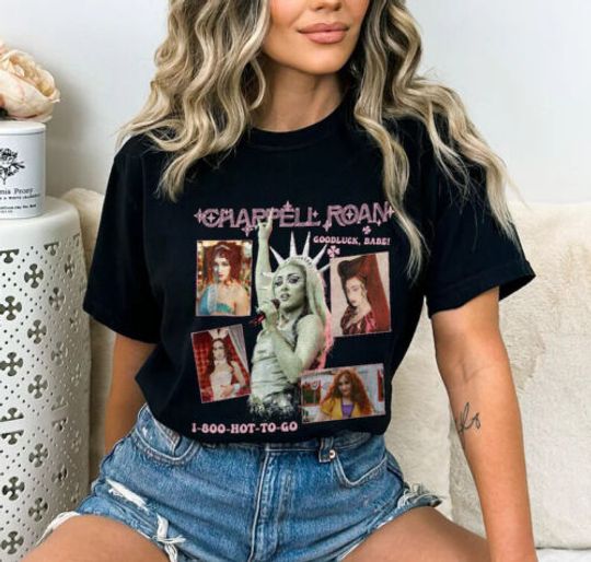 Chappell Roan Unisex Cotton Tee, Summer Short Sleeve Shirt, Music Merch, Chappell Roan Fans Gift